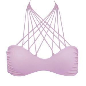 Mikoh Purple Strappy Bikini Set